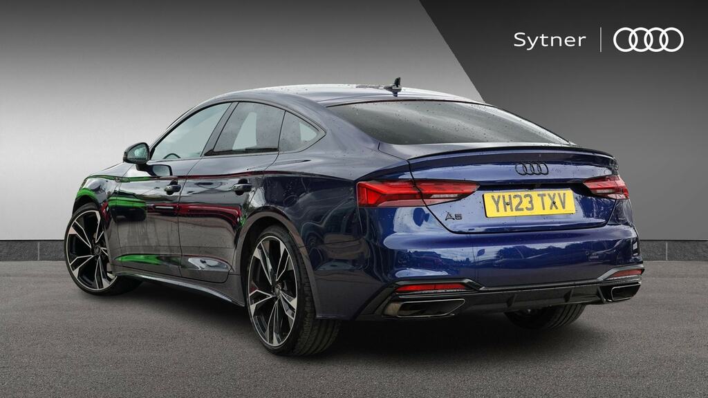 Audi A5 40 Tfsi 204 Black Edition S Tronic YH23TXV Blue #3