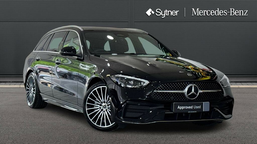 Mercedes-Benz C Class C200 Amg Line Premium Plus 9G-tronic Black