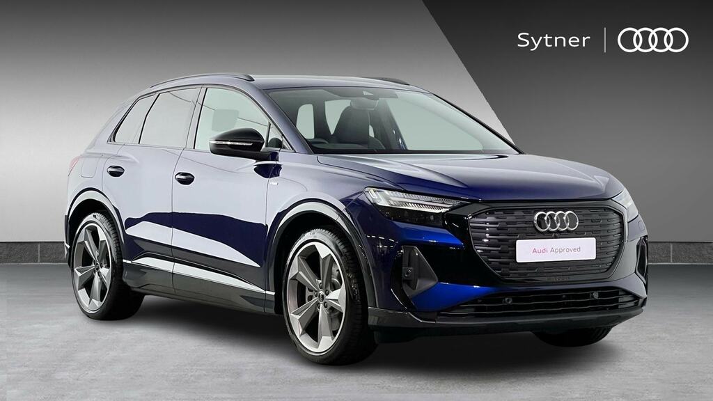 Audi Q4 E Tron 210Kw 45 82Kwh Black Edition Tech Pack Blue
