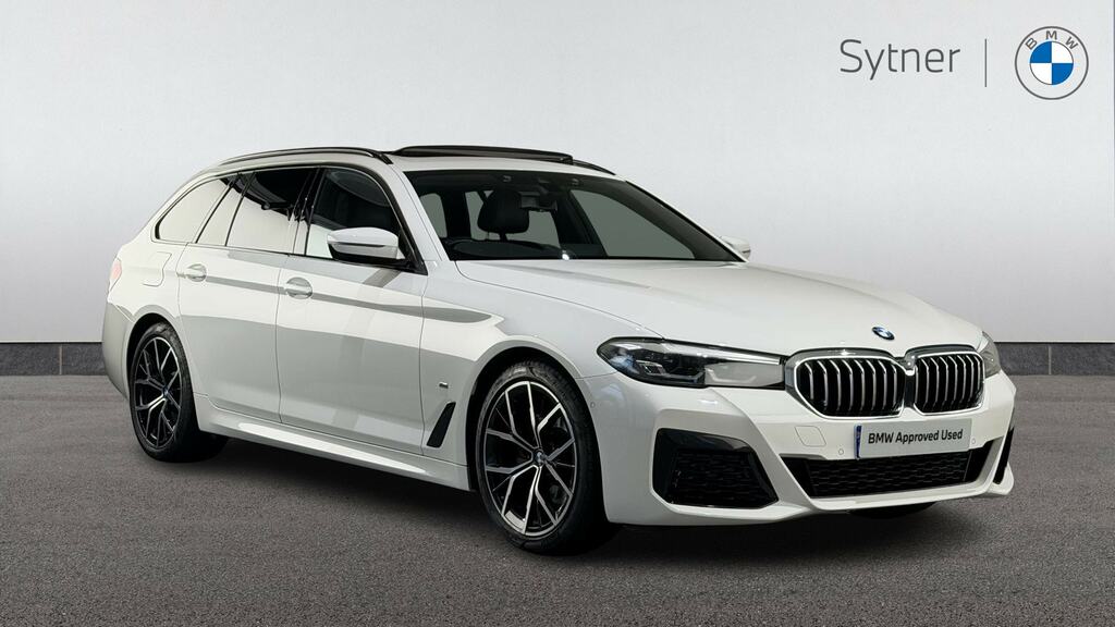 BMW 5 Series 520D Mht M Sport Step White