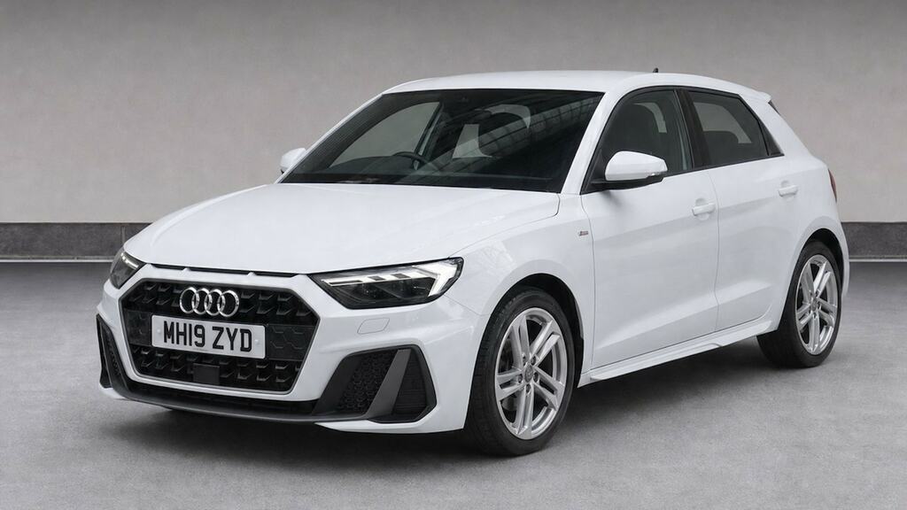 Audi A1 30 Tfsi S Line MH19ZYD White #2