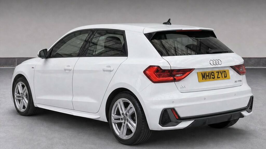 Audi A1 30 Tfsi S Line MH19ZYD White #3