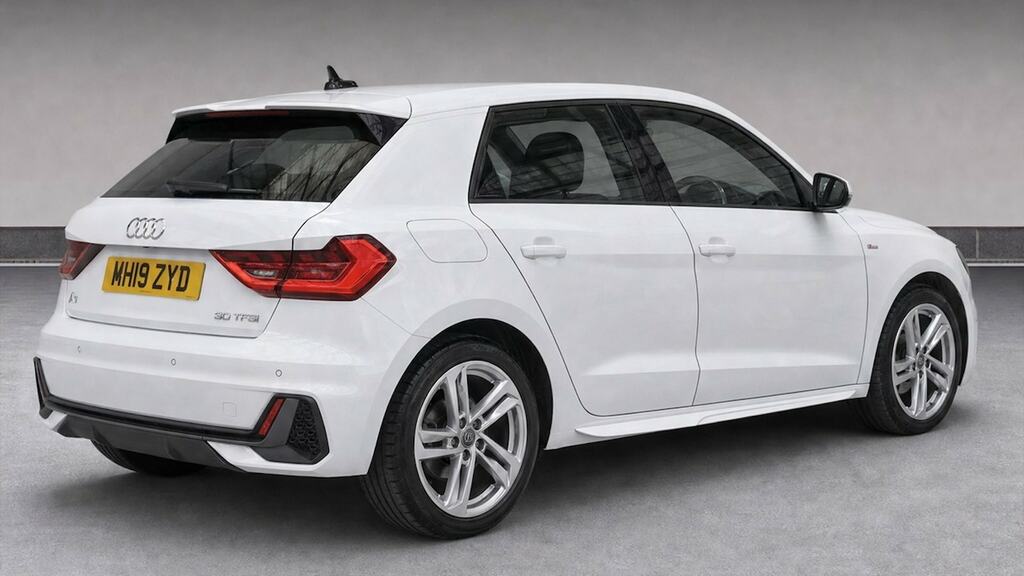 Audi A1 30 Tfsi S Line MH19ZYD White #4