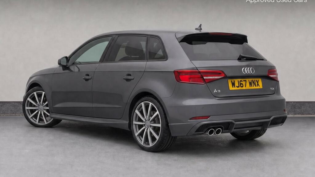 Audi A3 2.0 Tdi 184 Black Edition WJ67WNX Grey #3