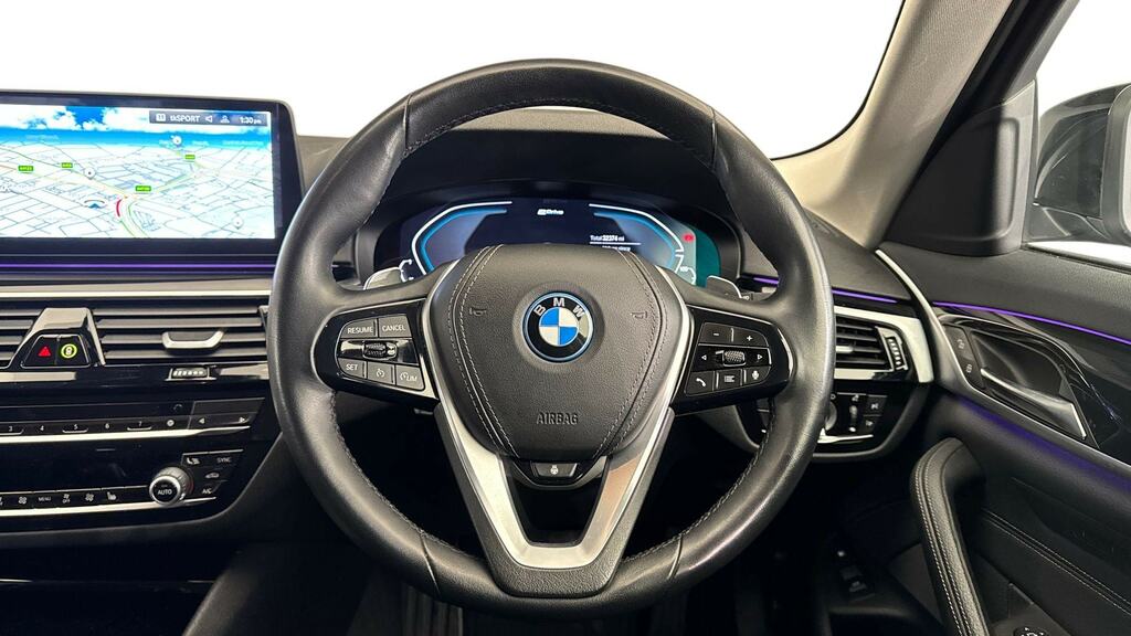 BMW 5 Series 530E Se Black #5
