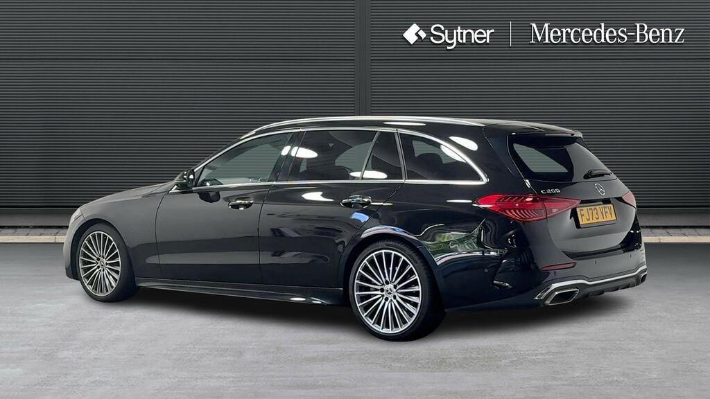 Mercedes-Benz C Class C200 Amg Line Premium 9G-tronic FJ73VFV Black #2