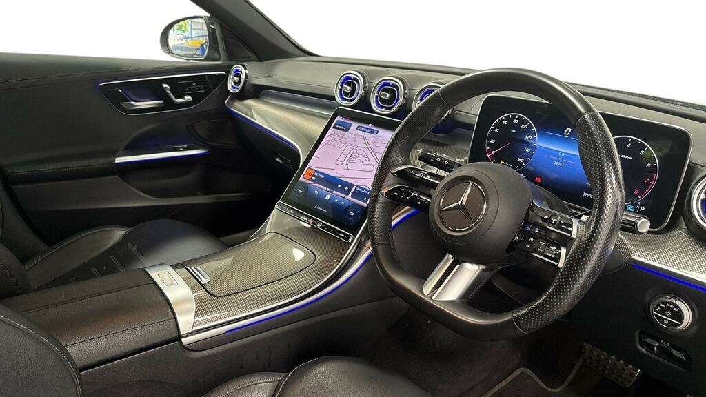 Mercedes-Benz C Class C200 Amg Line Premium 9G-tronic FJ73VFV Black #3