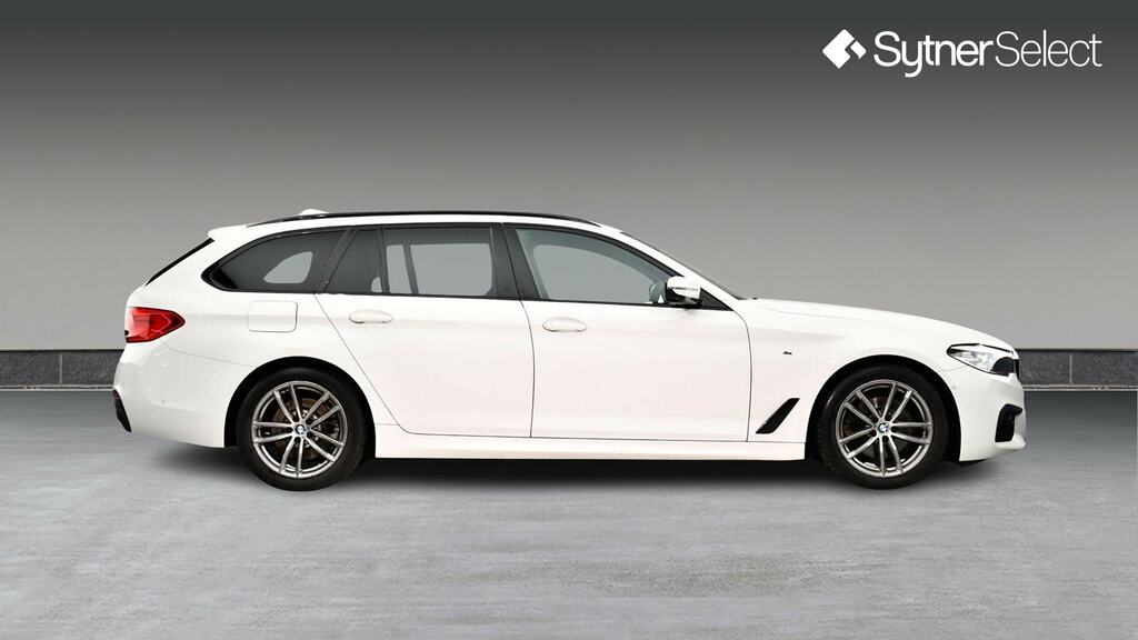 BMW 5 Series 520I M Sport White #3