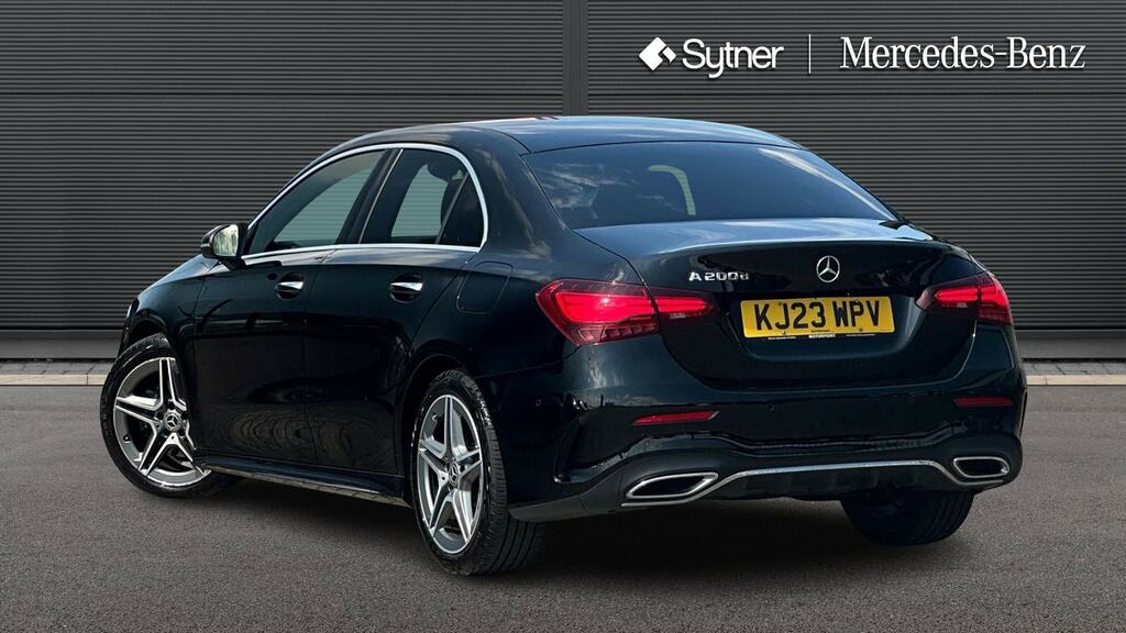Mercedes-Benz A Class A200d Amg Line Executive KJ23WPV Black #2