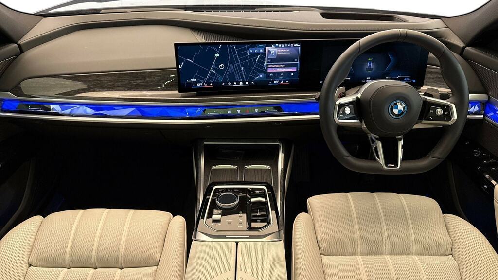 BMW 7 Series 750E Xdrive M Sport Blue #4