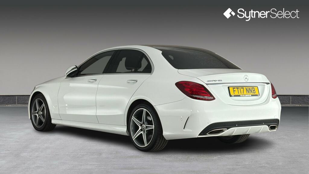 Mercedes-Benz C Class C200 Amg Line Premium 9G-tronic White #2