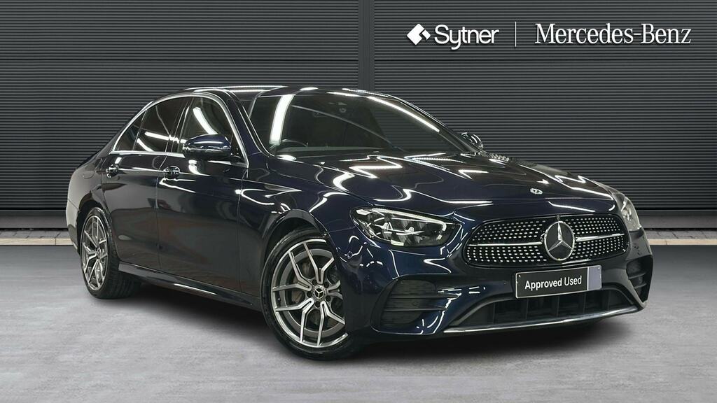 Mercedes-Benz E Class E220d 200 Amg Line Premium 9G-tronic Blue