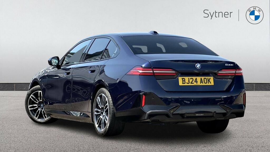 BMW 5 Series 530E M Sport BJ24AOK Blue #2