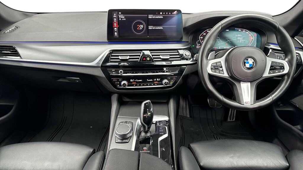 BMW 5 Series 520D Mht M Sport Step Techpro Pack YE71JLV Blue #4
