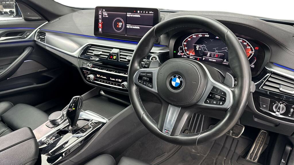 BMW 5 Series 520D Mht M Sport Step Techpro Pack YE71JLV Blue #6