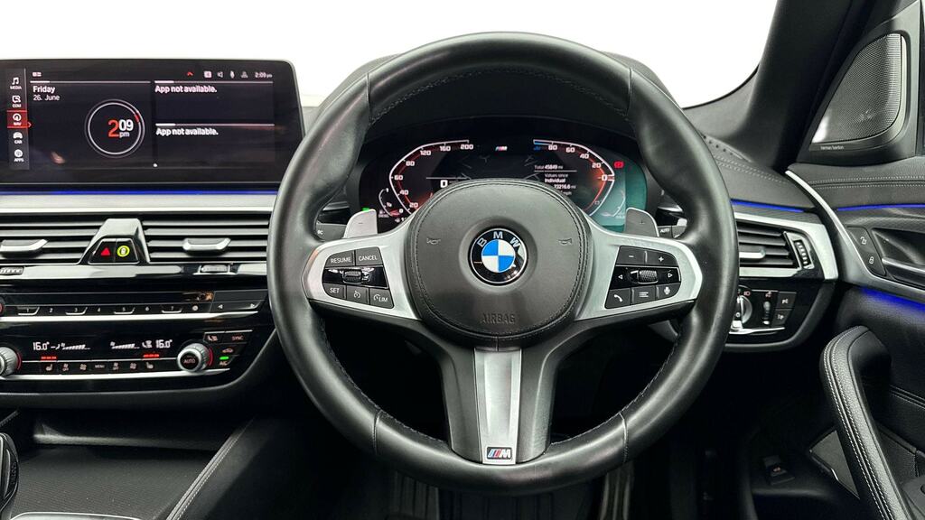 BMW 5 Series 520D Mht M Sport Step Techpro Pack YE71JLV Blue #5