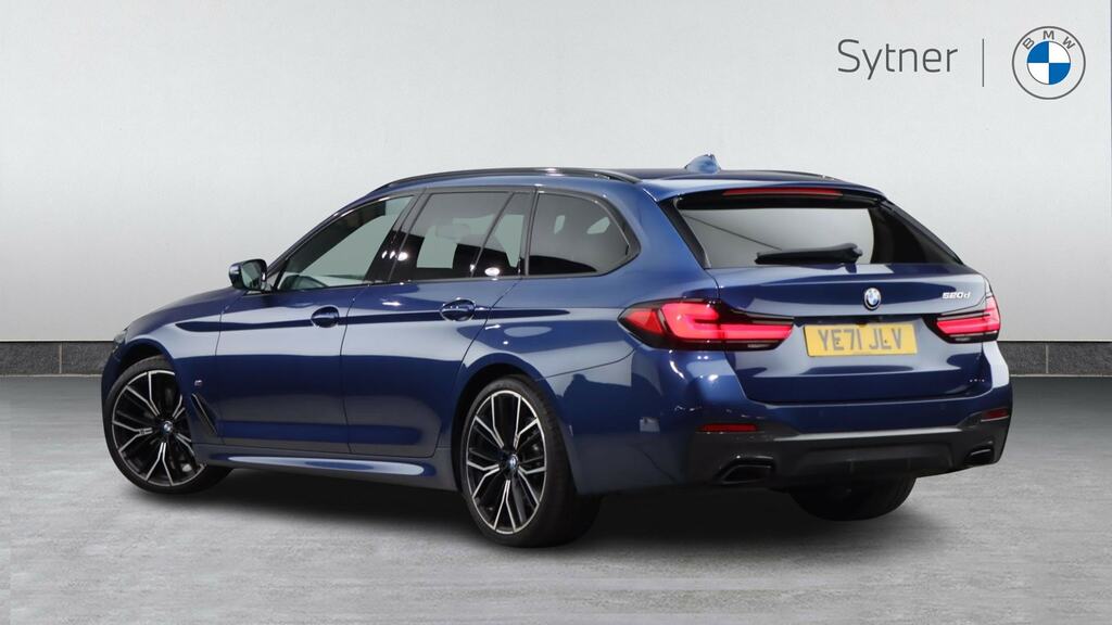BMW 5 Series 520D Mht M Sport Step Techpro Pack YE71JLV Blue #2