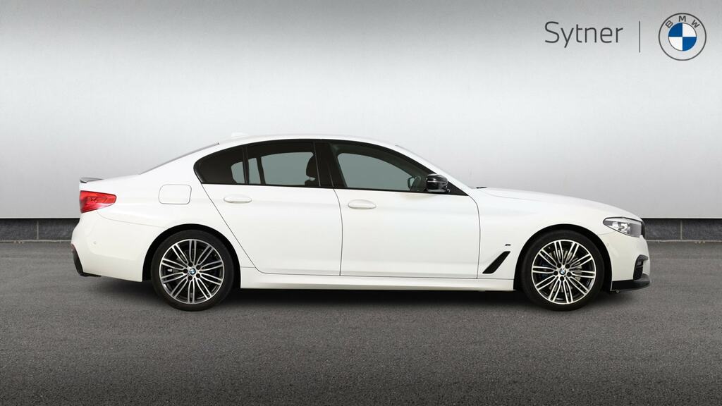 BMW 5 Series 530E M Sport White #3
