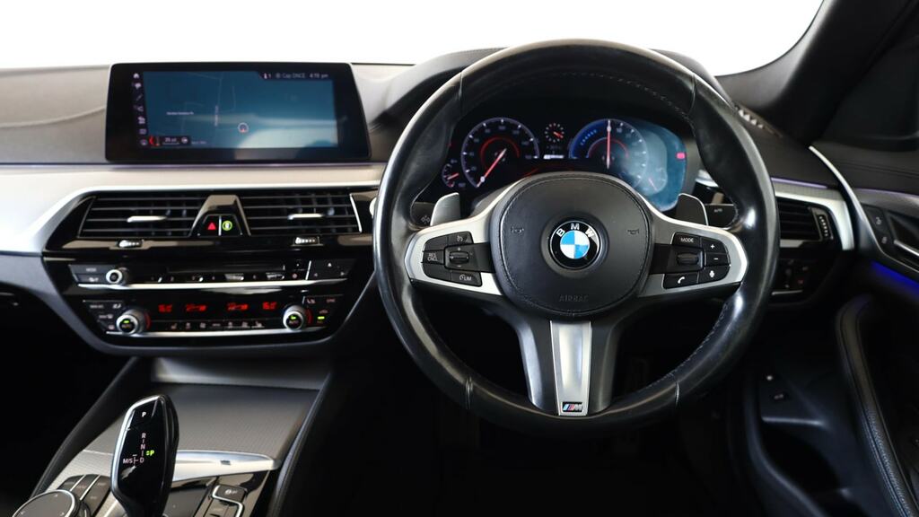 BMW 5 Series 530E M Sport White #5