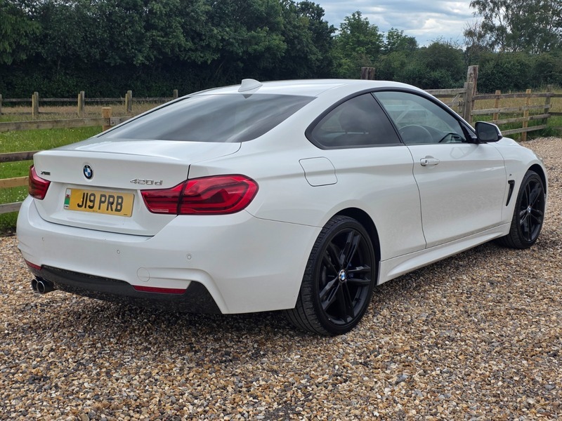 BMW 4 Series 420D Xdrive M Sport YB17FJY White #6