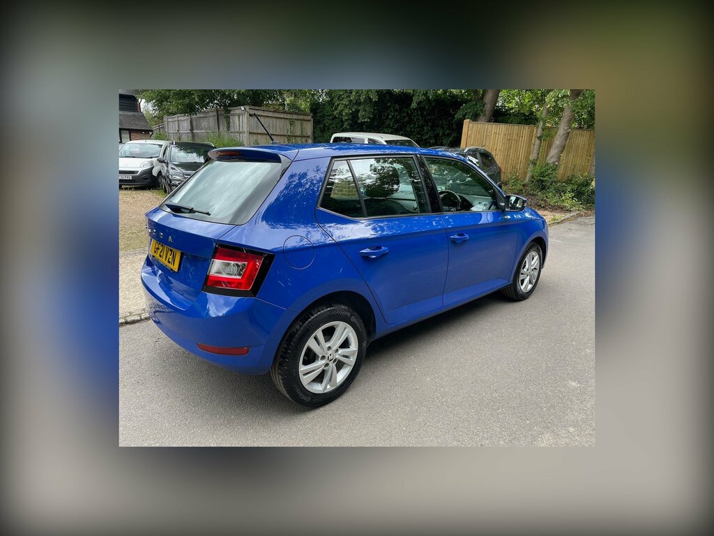 Skoda Fabia 1.0 Se Hatchback Euro 6 Ss 6 GF21VZN Blue #2