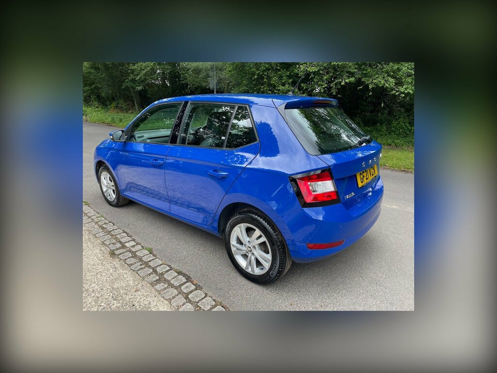 Skoda Fabia 1.0 Se Hatchback Euro 6 Ss 6 GF21VZN Blue #3
