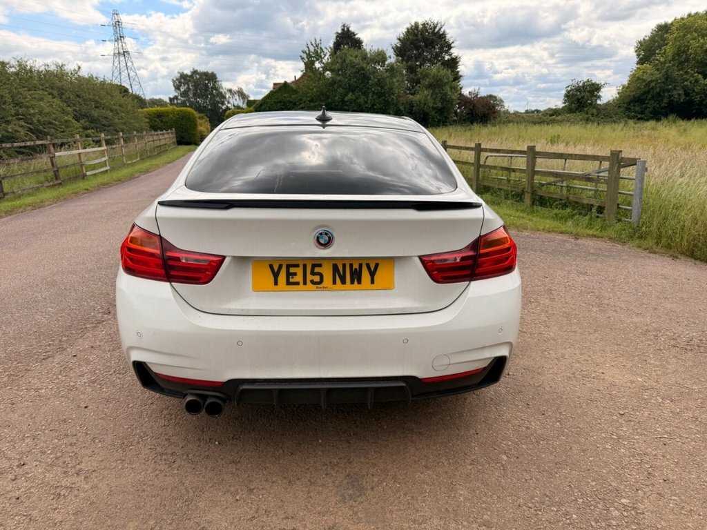 BMW 4 Series Gran Coupe Hatchback White #4