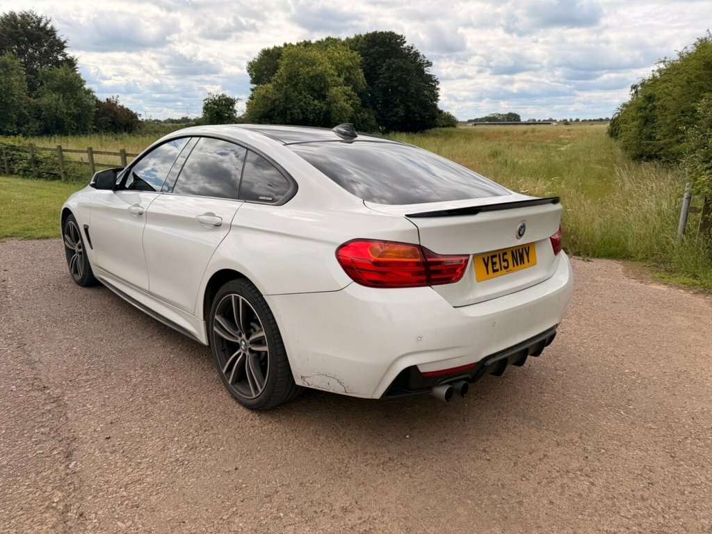 BMW 4 Series Gran Coupe Hatchback White #3