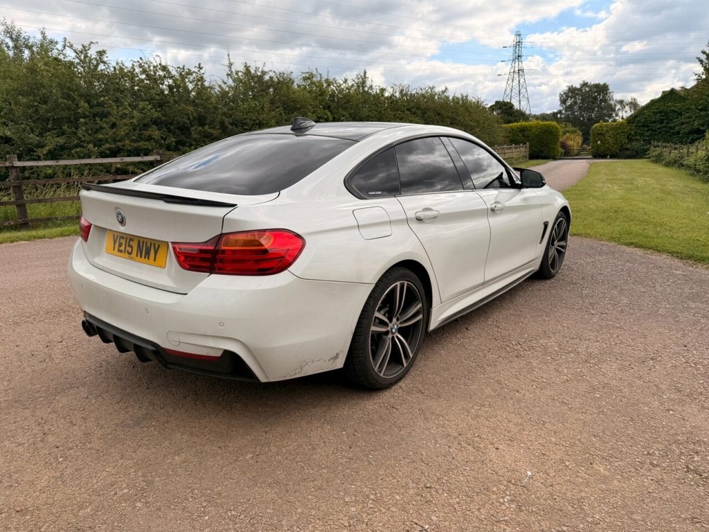 BMW 4 Series Gran Coupe Hatchback White #6