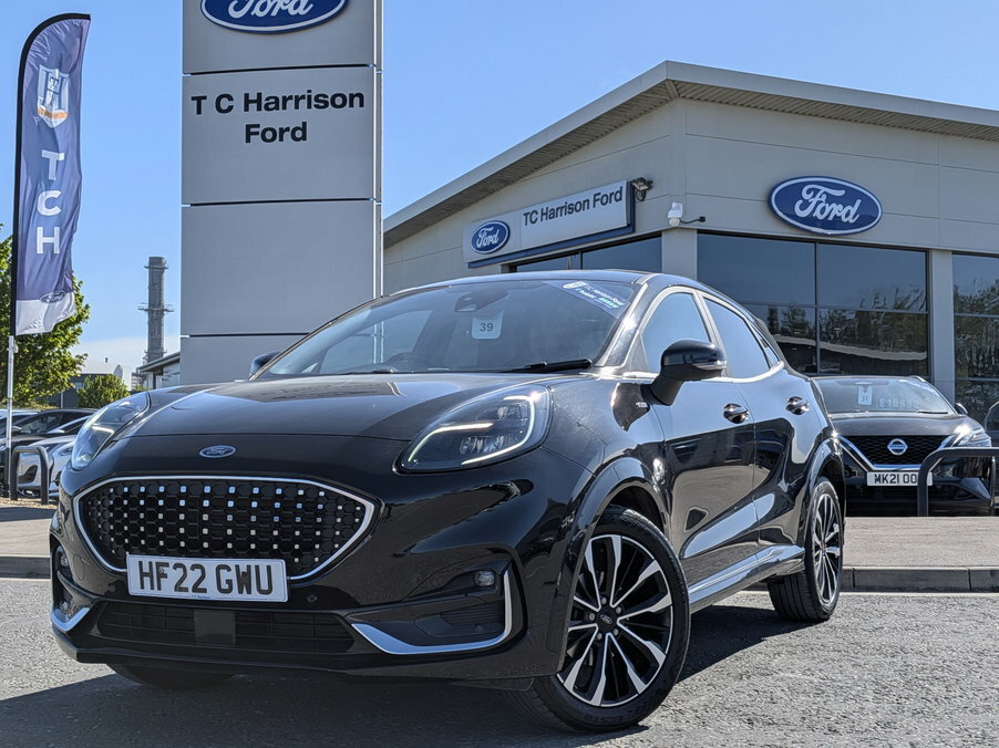 Ford Puma 1.0 Ecoboost Hybrid Mhev 155 St-line Vignale HF22GWU Black #2