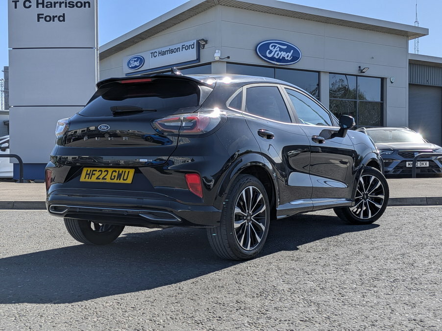 Ford Puma 1.0 Ecoboost Hybrid Mhev 155 St-line Vignale HF22GWU Black #3