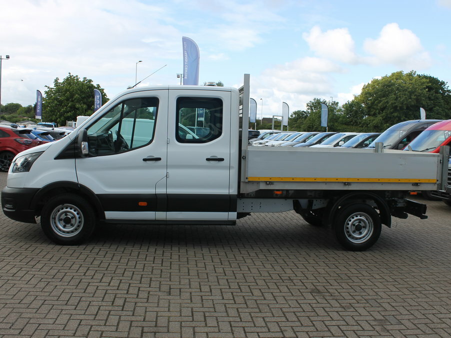 Ford Transit Custom 2.0 Ecoblue 130Ps Double Cab Tipper 1 Way FY72ONC White #4