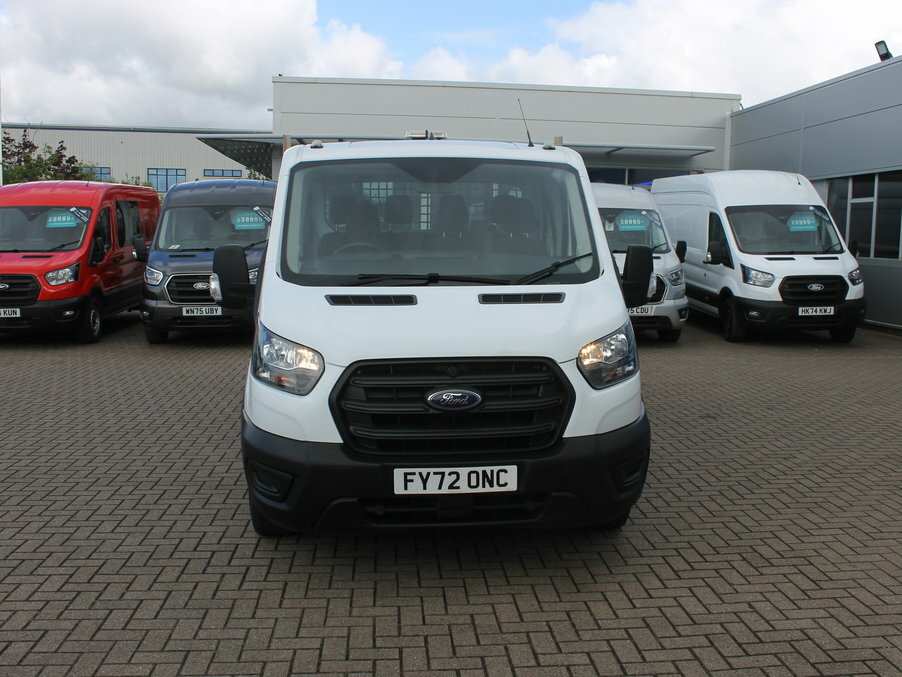 Ford Transit Custom 2.0 Ecoblue 130Ps Double Cab Tipper 1 Way FY72ONC White #2