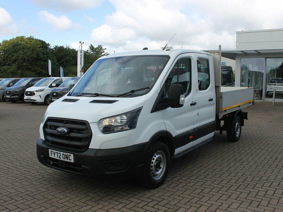 Ford Transit Custom 2.0 Ecoblue 130Ps Double Cab Tipper 1 Way FY72ONC White #3