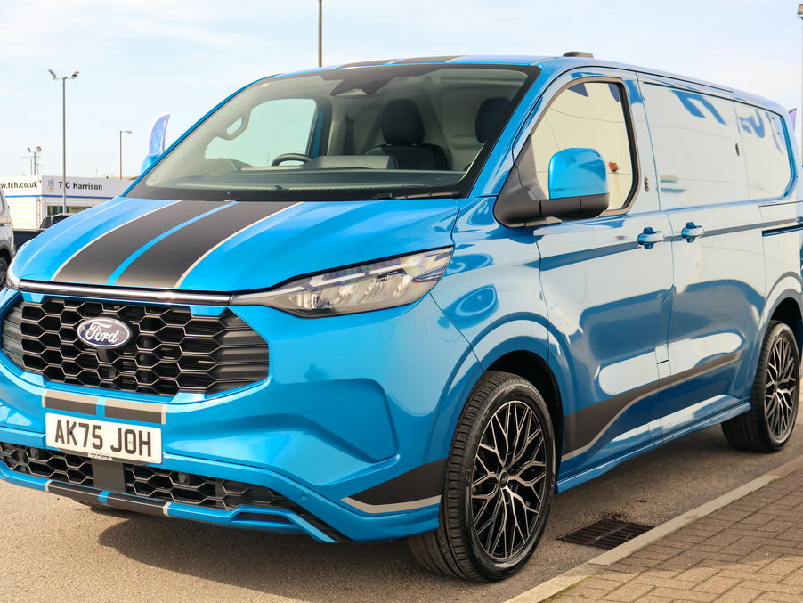 Ford Transit Custom 2.5 Phev 232Ps H1 Van Sport AK75JOH Blue #4