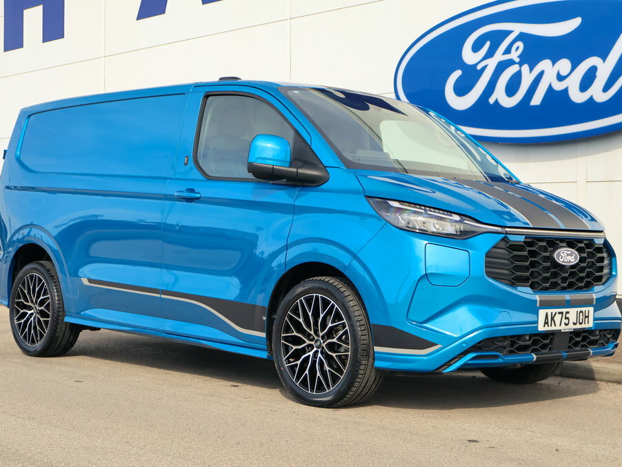 Ford Transit Custom 2.5 Phev 232Ps H1 Van Sport AK75JOH Blue #3