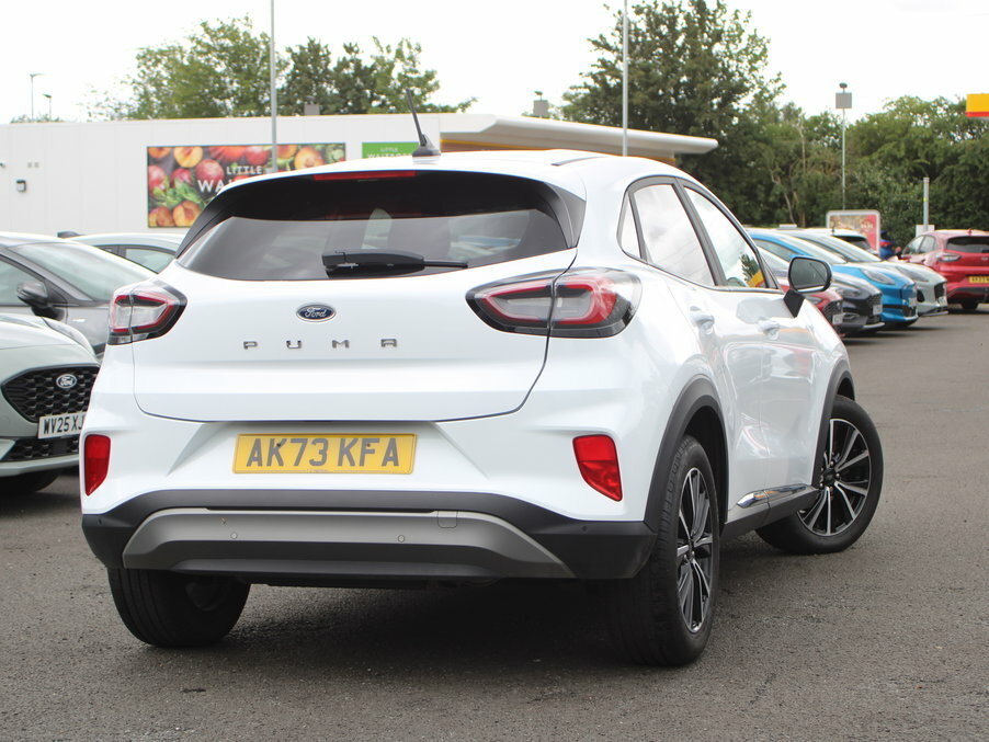 Ford Puma 1.0 Ecoboost Hybrid Mhev Titanium AK73KFA White #4