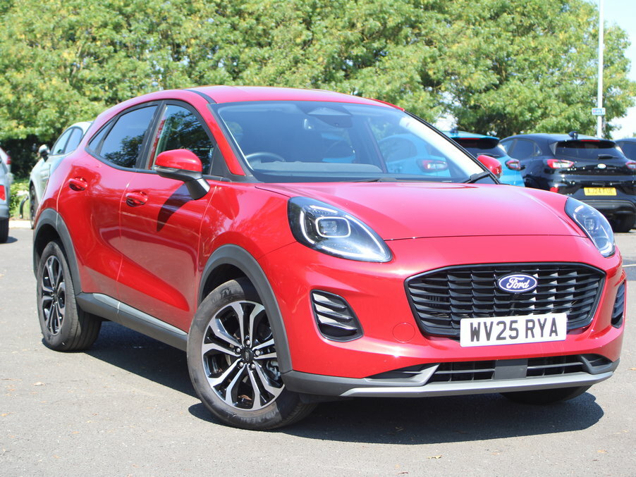 Ford Puma 1.0 Ecoboost Hybrid Mhev Titanium Dct WV25RYA Red