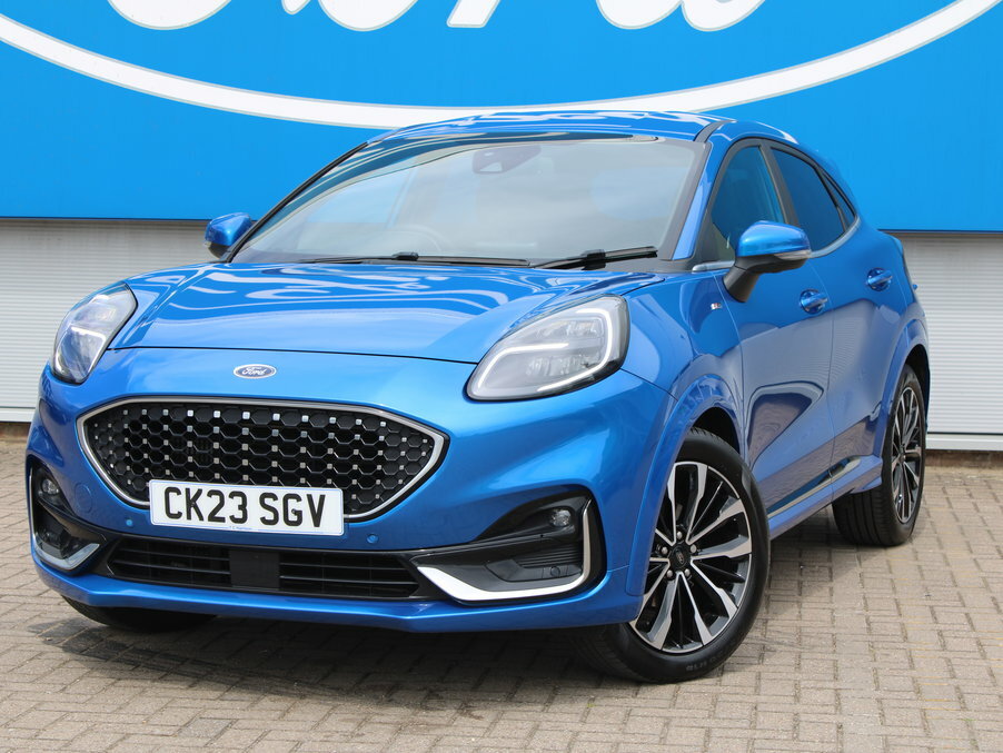 Ford Puma 1.0 Ecoboost Hybrid Mhev 155 St-line Vignale CK23SGV Blue #2