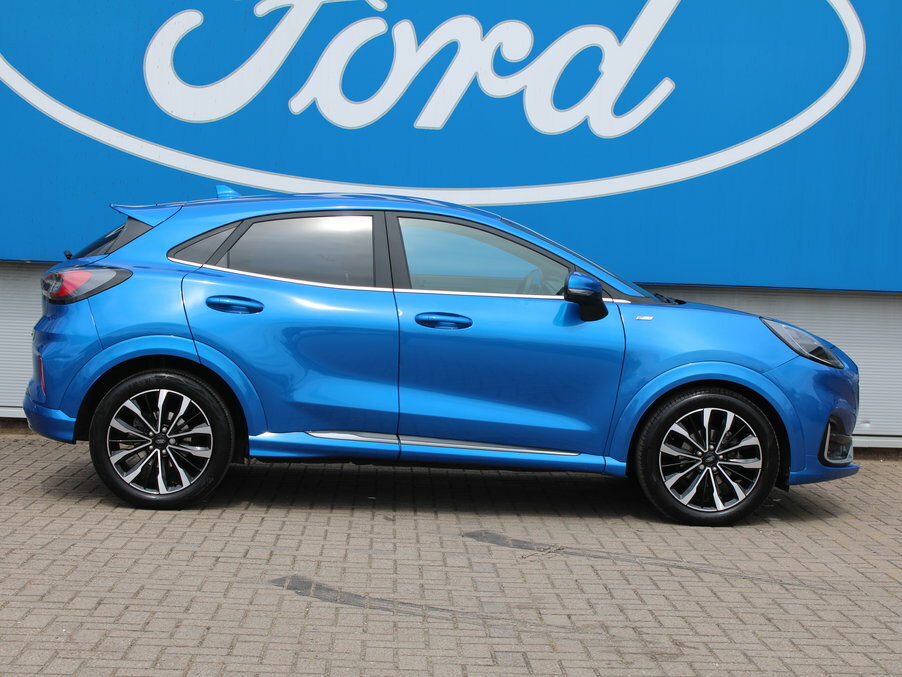 Ford Puma 1.0 Ecoboost Hybrid Mhev 155 St-line Vignale CK23SGV Blue #4