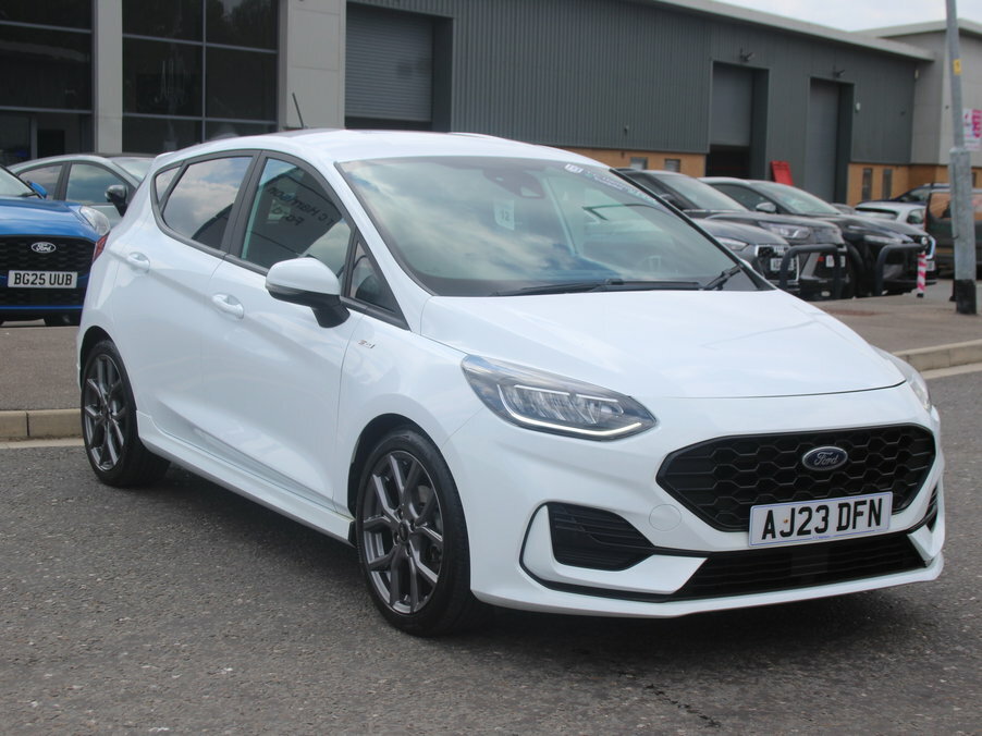 Ford Fiesta 1.0 Ecoboost Hybrid Mhev 125 St-line White