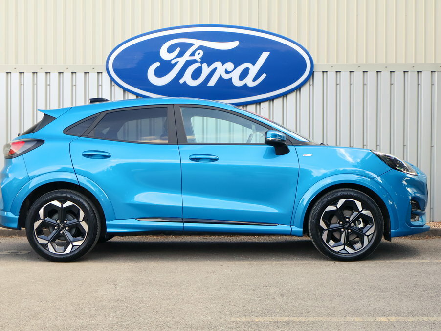 Ford Puma 1.0 Ecoboost Hybrid Mhev 155 St-line X Dct WN25JFU Blue #4
