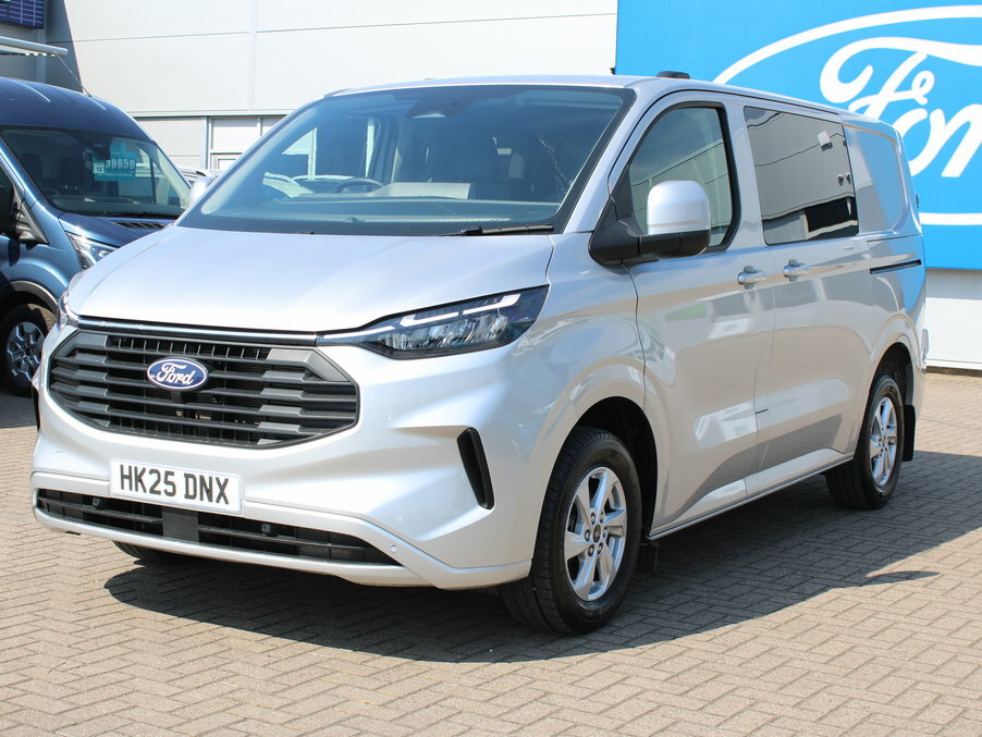 Ford Transit Custom 2.0 Ecoblue 136Ps H1 Double Cab Van Limited HK25DNX Silver #2