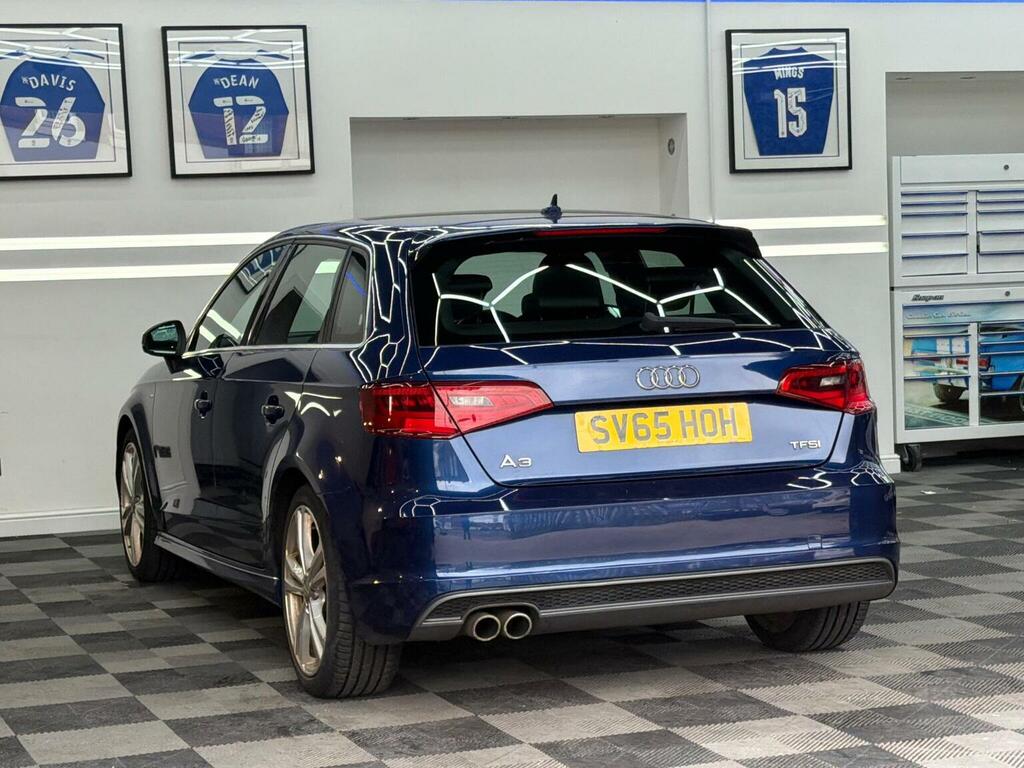 Audi A3 Hatchback 1.4 Tfsi Cod S Line Sportback S Tronic E SV65HOH Blue #4