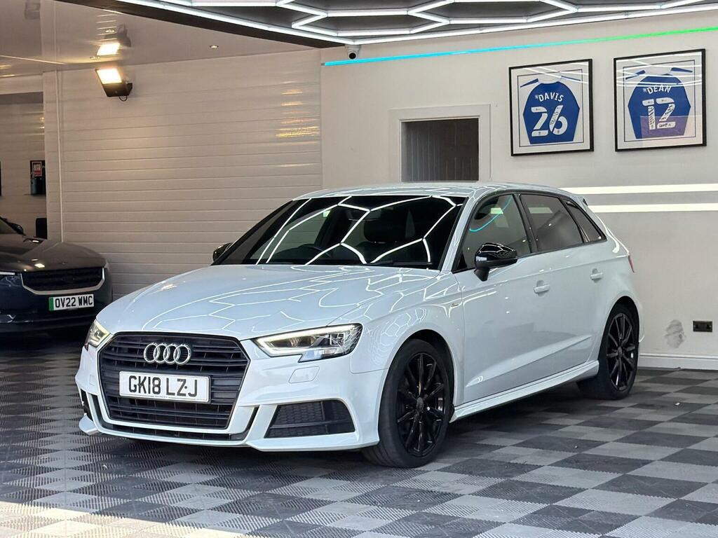 Audi A3 Hatchback 1.5 Tfsi Cod Black Edition Sportback S T GK18LZJ White #3