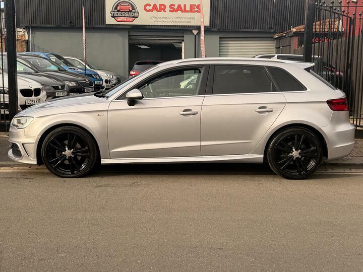 Audi A3 2.0 Tdi S Line Sportback Euro 6 Ss SH15OOE Silver #3