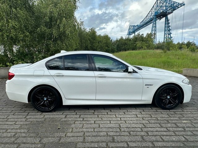 BMW 5 Series 520D M Sport Saloon White #4
