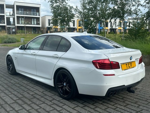 BMW 5 Series 520D M Sport Saloon White #6