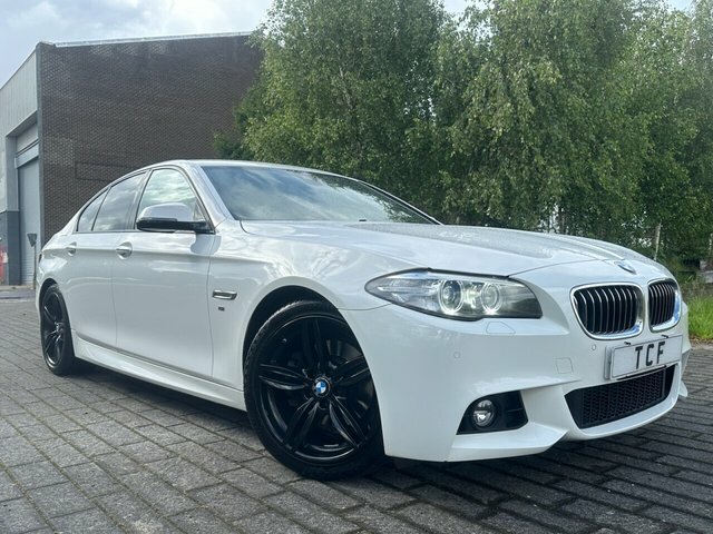 BMW 5 Series 520D M Sport Saloon White #2
