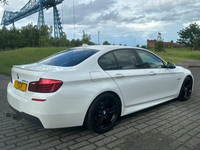 BMW 5 Series 520D M Sport Saloon White #5